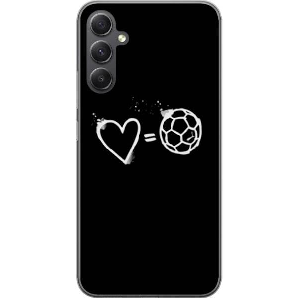 Samsung Galaxy A15 5G Genomskinligt Skal Jag älskar fotboll