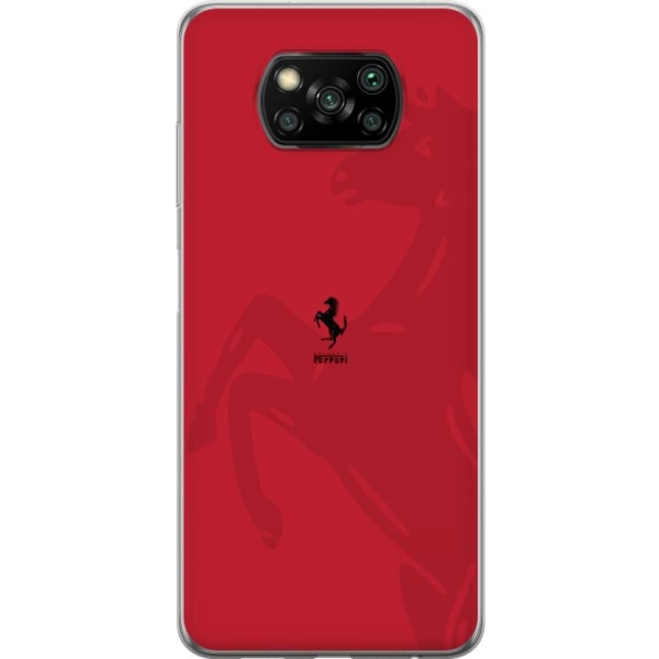 Xiaomi Poco X3 NFC Gennemsigtig cover Ferrari