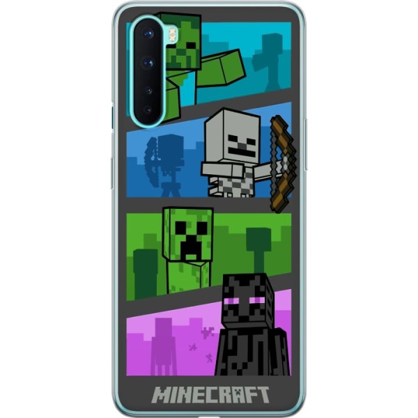 OnePlus Nord Läpinäkyvä kuori Minecraft