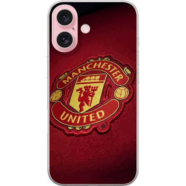 Apple iPhone 16 Gennemsigtig cover Manchester United FC