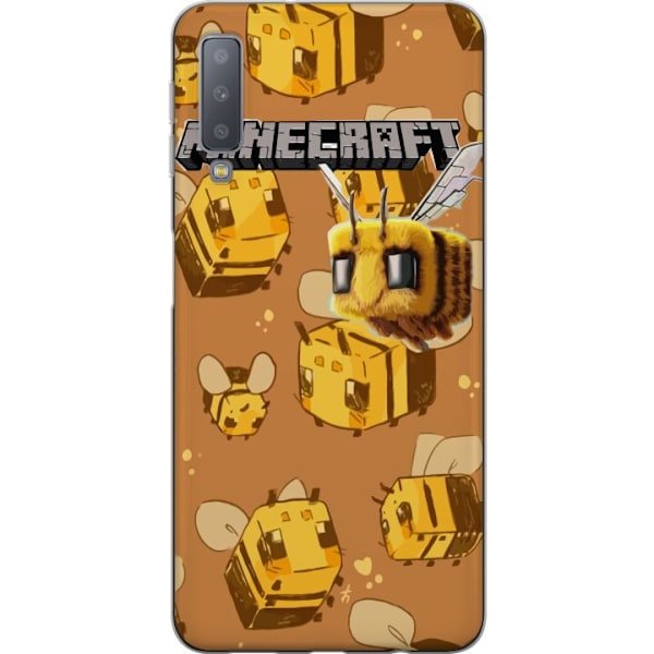 Samsung Galaxy A7 (2018) Läpinäkyvä kuori Minecraft Bi