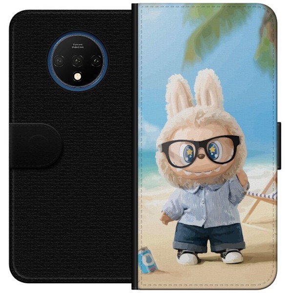 OnePlus 7T Plånboksfodral Labubu Dark Dreams – Mörk mystisk design