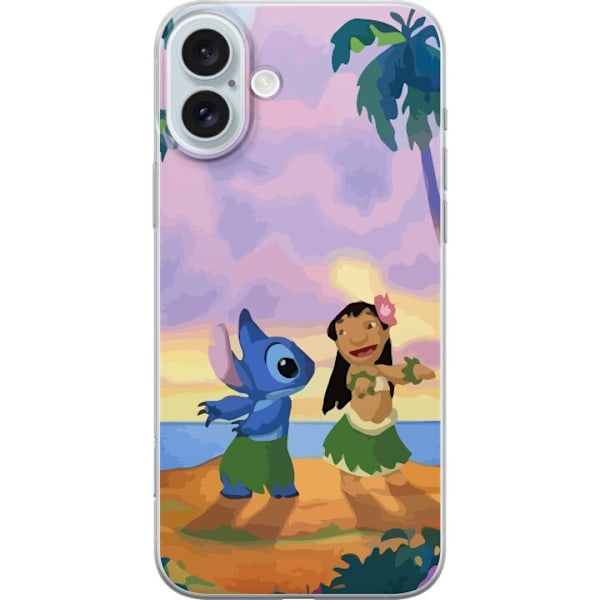 Apple iPhone 16 Plus Läpinäkyvä kuori Lilo ja Stitch