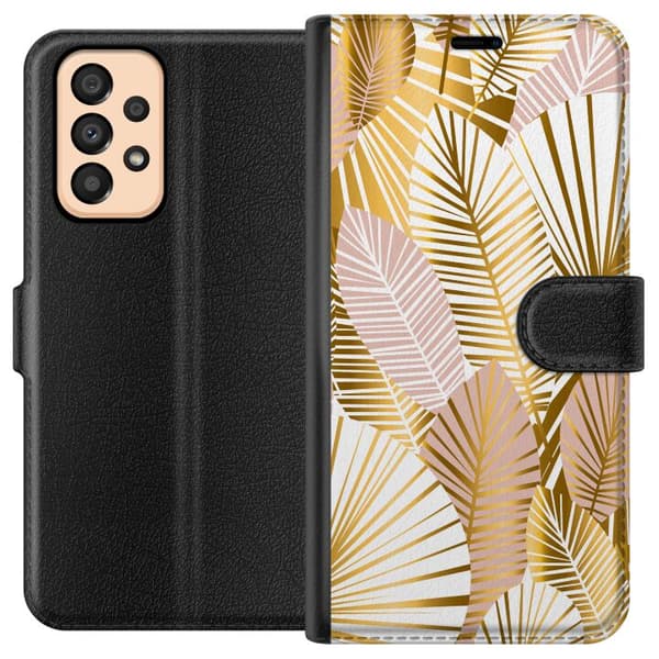 Kompatibelt Plånboksfodral till Samsung Galaxy A33 5G Gold