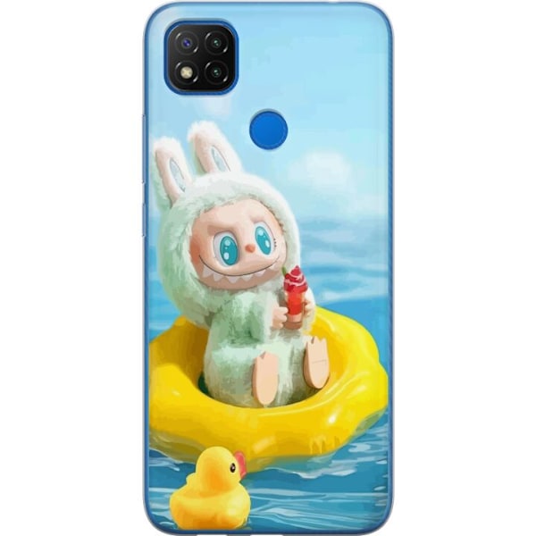 Xiaomi Redmi 9C NFC Gennemsigtig cover Labubu Stripe Attack -