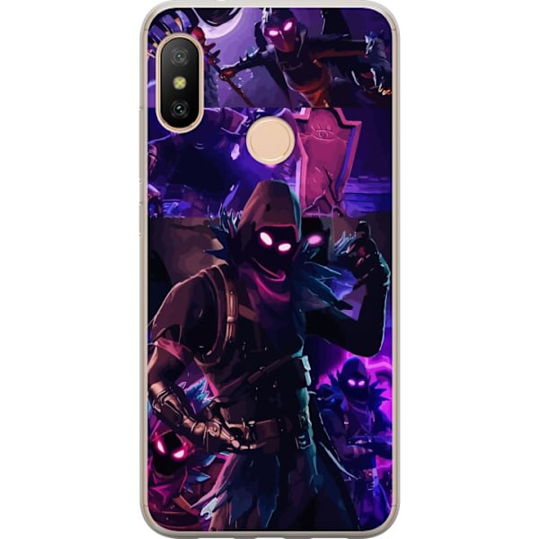 Xiaomi Redmi 6 Pro Gennemsigtig cover Fortnite Raven