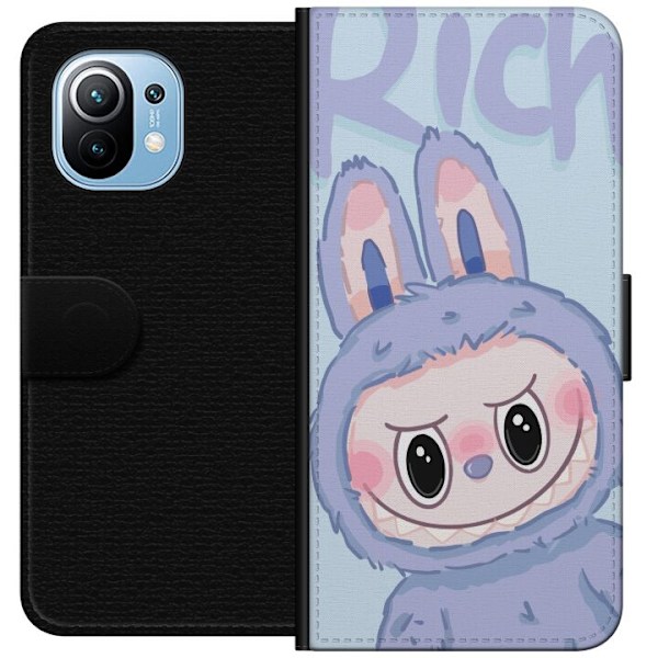 Xiaomi Mi 11 Tegnebogsetui Blå Kanin Labubu