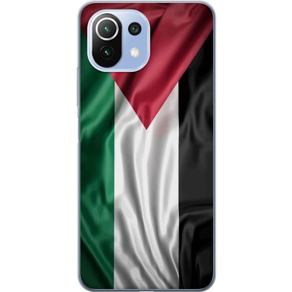 Xiaomi 11 Lite 5G NE Gennemsigtig cover Palestinaflaget – ik