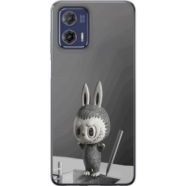 Motorola Moto G73 Läpinäkyvä kuori Pop Mart MEGA LABUBU LABUBU Sketch 1000%