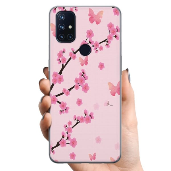 OnePlus Nord N10 5G TPU Mobilcover Blomster
