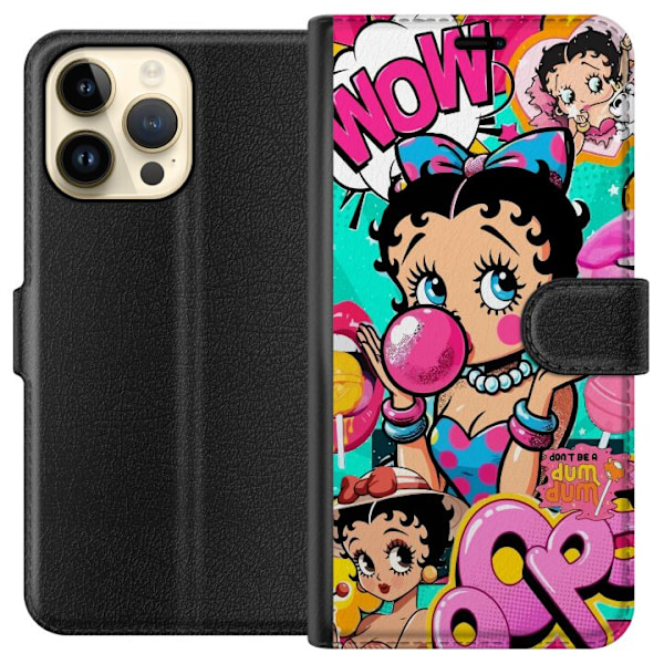 Apple iPhone 14 Pro Max Tegnebogsetui Betty Boop