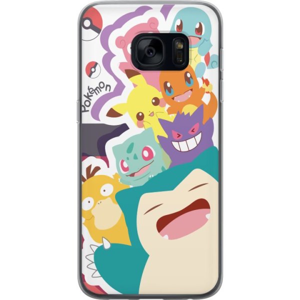Samsung Galaxy S7 Gjennomsiktig deksel Pokemon
