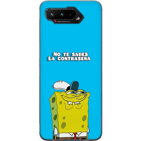 Asus ROG Phone 5 Gennemsigtig cover SvampeBob Firkant