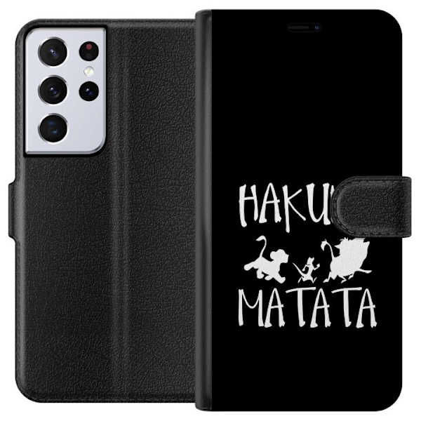 Samsung Galaxy S21 Ultra 5G Lompakkokotelo Hakuna Matata