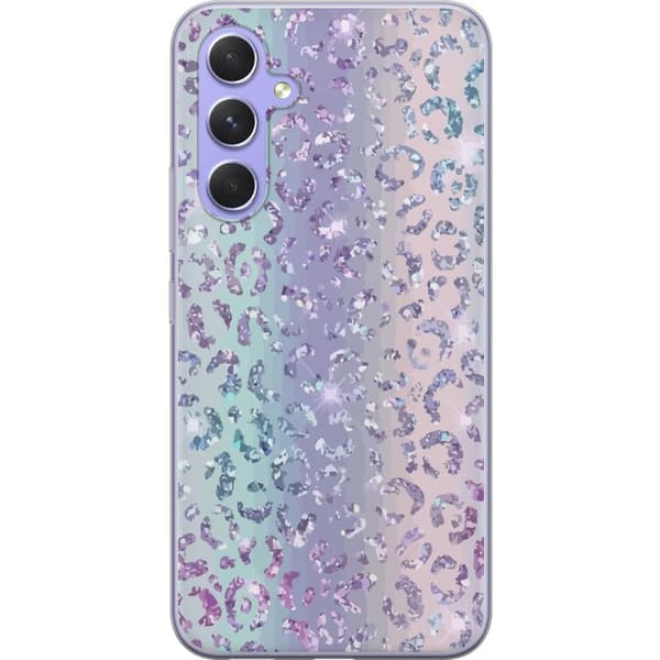 Kompatibelt Mobildeksel til Samsung Galaxy A54 Glitter Leopard