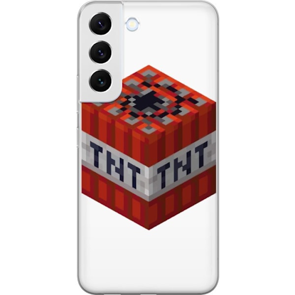 Samsung Galaxy S22+ 5G Gennemsigtig cover Minecraft TNT