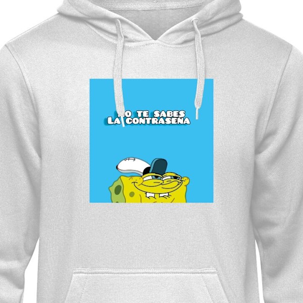 Barn-Hoodie | Mjuk Huvtröja för Barn SpongeBob SquarePants grå 9-11 År