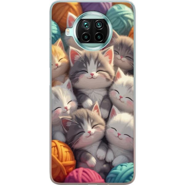 Kompatibelt Mobildeksel til Xiaomi Mi 10T Lite 5G Sovande kattungar beige
