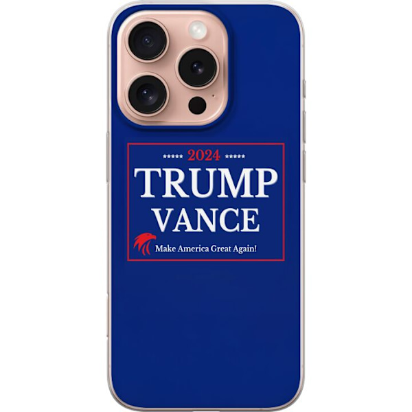 Apple iPhone 16 Pro Gjennomsiktig deksel Trump | Vance 2024