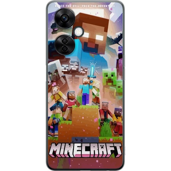 OnePlus Nord CE 3 Lite Gjennomsiktig deksel Minecraft