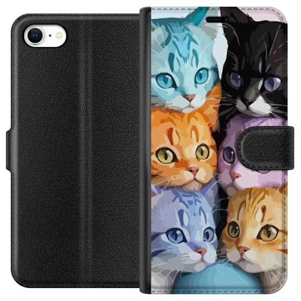 Apple iPhone 6s Lommeboketui Fargerike Katter