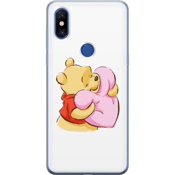 Xiaomi Mi Mix 3 Gennemsigtig cover Nalle Puh Knus