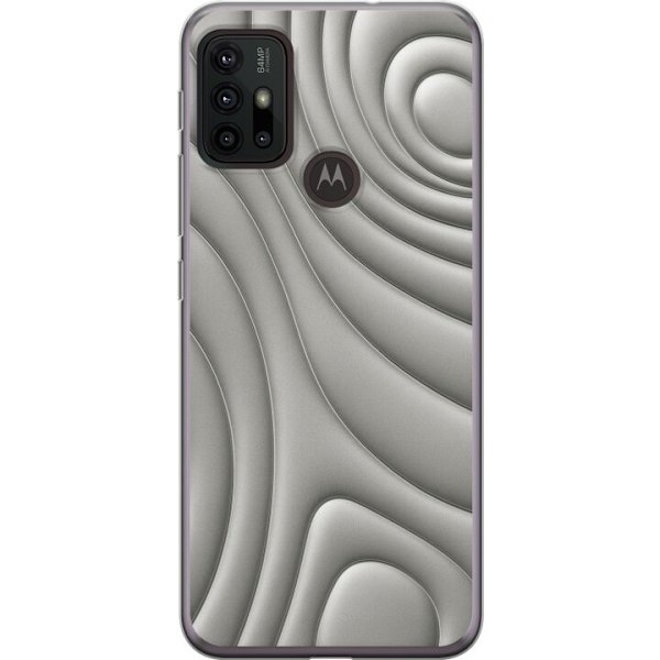 Motorola Moto G30 Gennemsigtig cover Sølvbølger