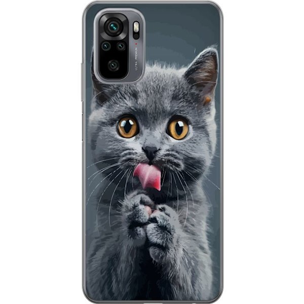 Xiaomi Redmi Note 10 Gjennomsiktig deksel Katt