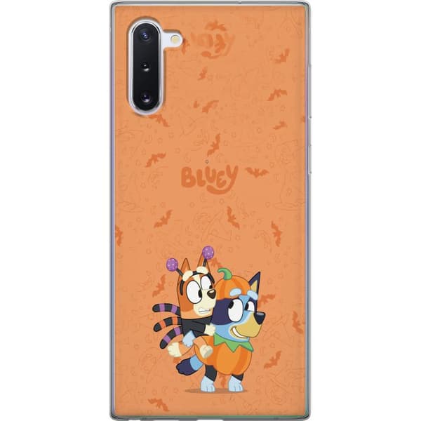 Kompatibelt Mobildeksel til Samsung Galaxy Note10 Tegnede hunder utkledd til Halloween med gresskar, flaggermus og heksehatter oransje