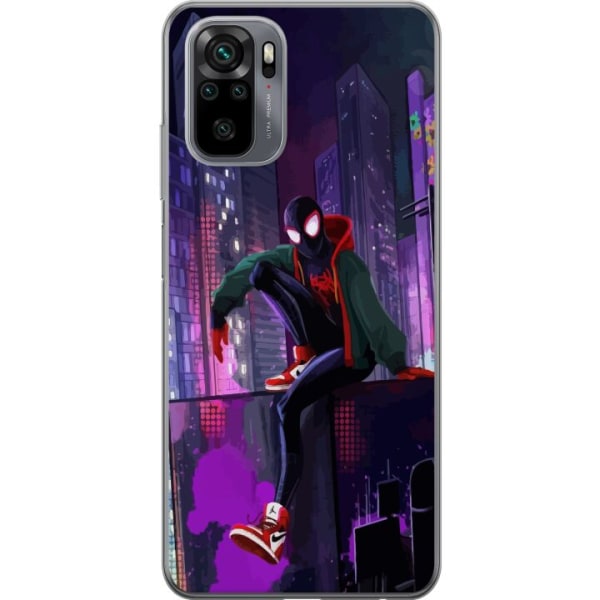 Xiaomi Redmi Note 10 Gennemsigtig cover Fortnite - Spider-Man