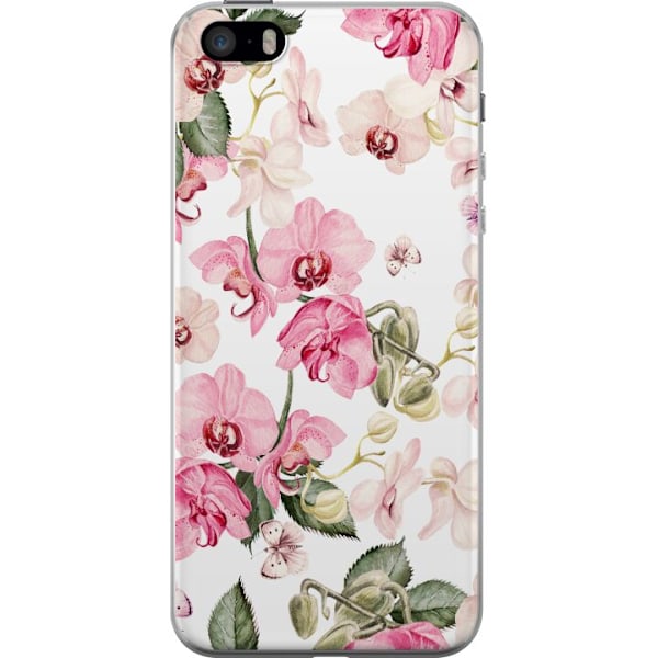 Apple iPhone SE (2016) Genomskinligt Skal Blommor