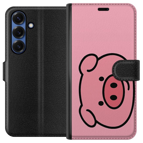 Samsung Galaxy S25+ Tegnebogsetui Kawaii Piggy