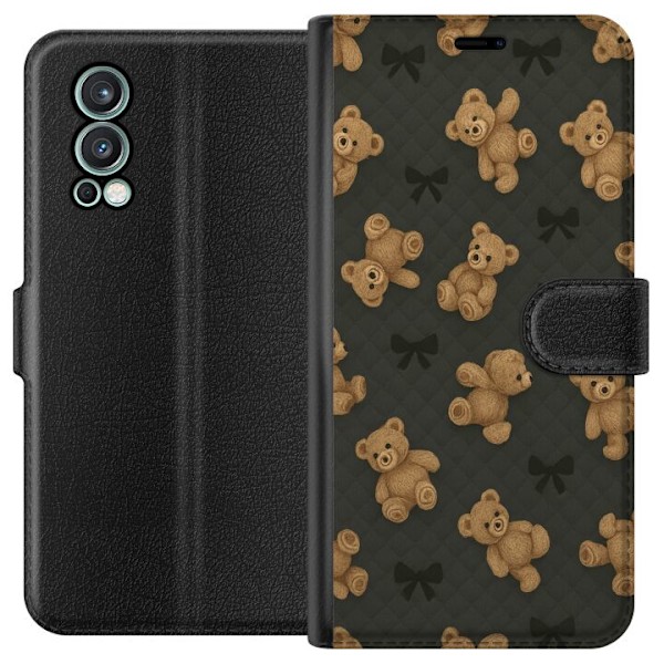 OnePlus Nord 2 5G Tegnebogsetui Teddy Knus