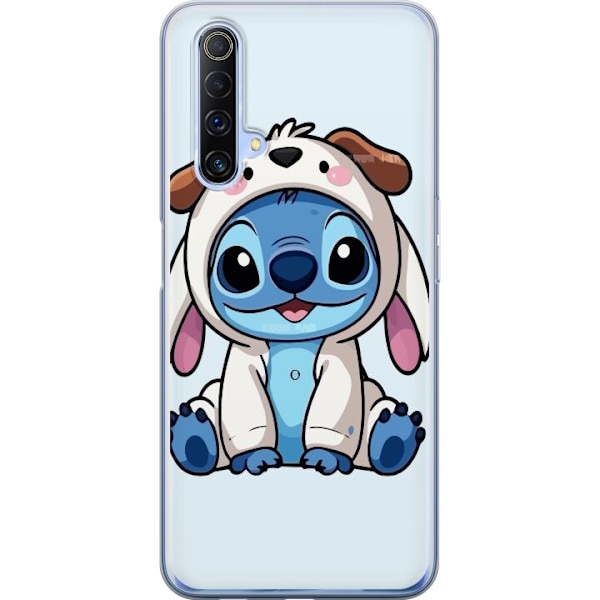 Realme X50 5G Läpinäkyvä kuori Stitch Koirapuku Lilo & Stitch Disney Hauska Design Sininen Avaruusolento Sarjakuva Hahmo Suosittu Lapsille Suosittu