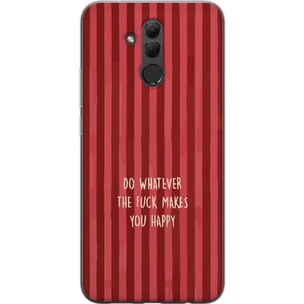 Kompatibelt Mobilskal till Huawei Mate 20 lite Gör det som gör dig glad röd