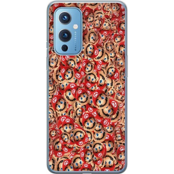 Kompatibelt Mobildeksel til OnePlus 9 Super Mario mönster rød
