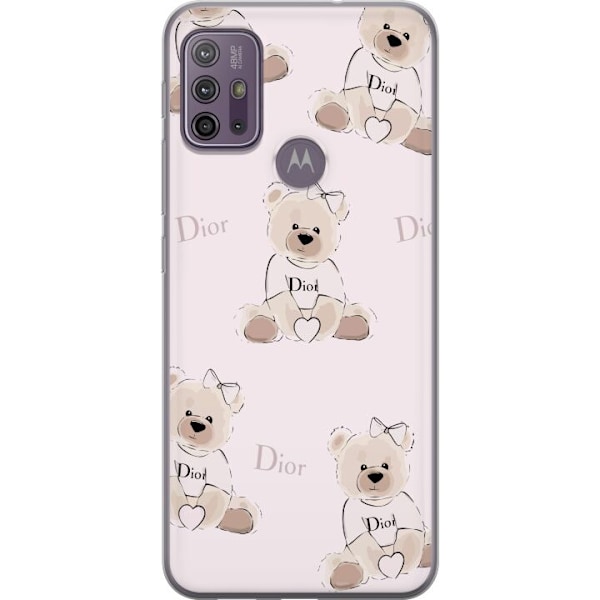 Motorola Moto G10 Gennemsigtig cover Teddy Dior Vibes - luksur