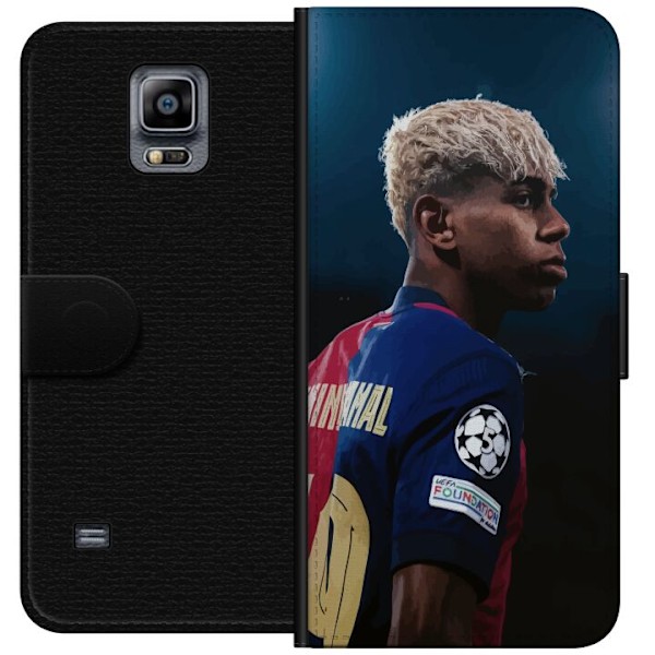 Samsung Galaxy Note 4 Lompakkokotelo Lamine Yamal - Barcelonan ihmelapsi fokuksessa