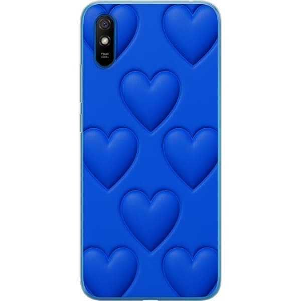 Kompatibelt Mobilskal till Xiaomi Redmi 9A Blue Hearts