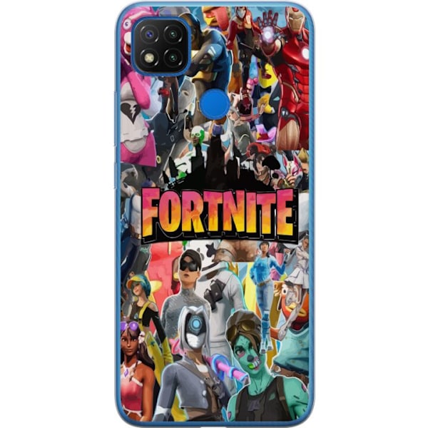 Xiaomi Redmi 9C Läpinäkyvä kuori Fortnite