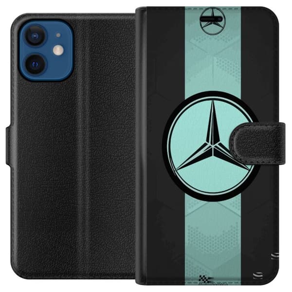 Kompatibel Tegnebogsetui til Apple iPhone 12 mini Mercedes