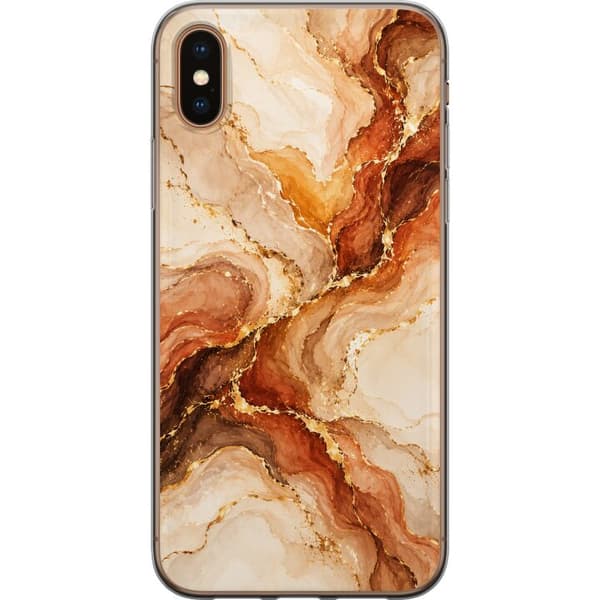 Kompatibel Mobilcover til Apple iPhone XS Max Høstagat beige