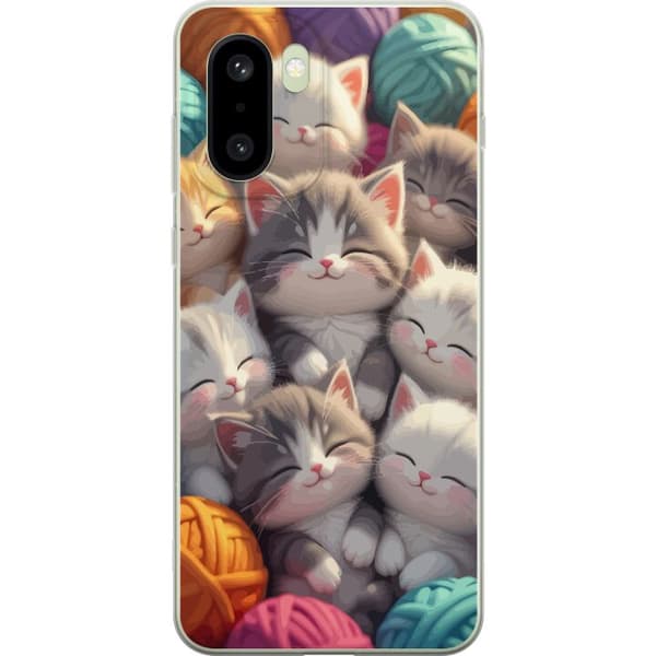 Kompatibelt Mobildeksel til OnePlus 15R Sovande kattungar beige