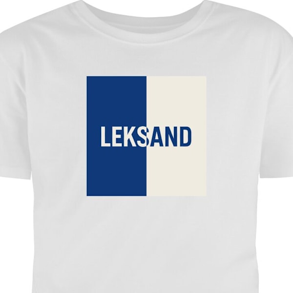 Barn-T-shirt | Bekväm T-shirt för Barn Leksand – Hockey vit 12-13 År