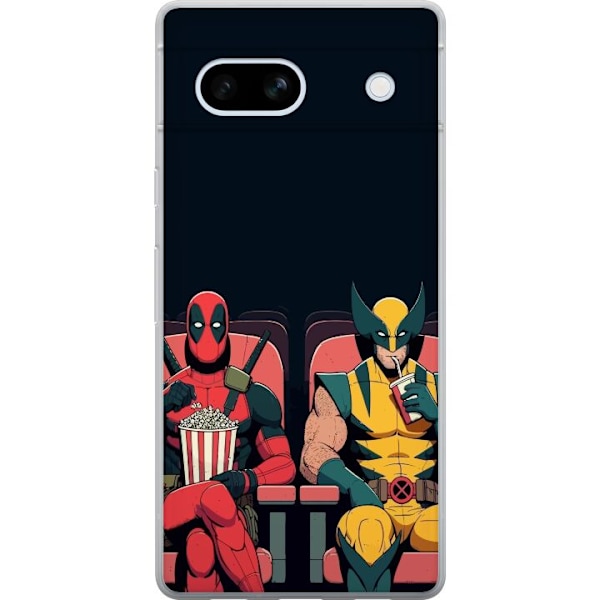 Google Pixel 7a Läpinäkyvä kuori Deadpool & Wolverine