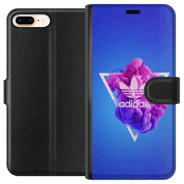 Apple iPhone 7 Plus Tegnebogsetui Adidas-inspireret blåt desi