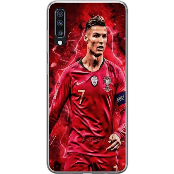 Samsung Galaxy A70 Genomskinligt Skal Ronaldo Skills – CR7 D