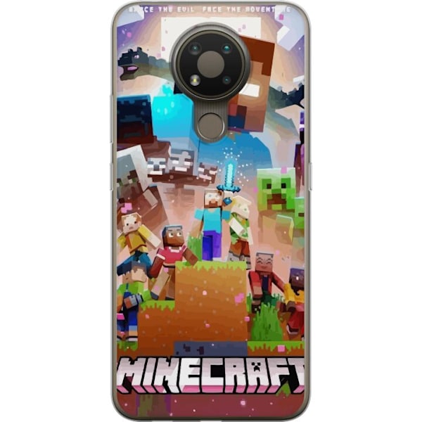 Nokia 3.4 Läpinäkyvä kuori Minecraft