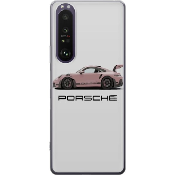 Sony Xperia 1 III Gjennomsiktig deksel Porsche 911 Pink