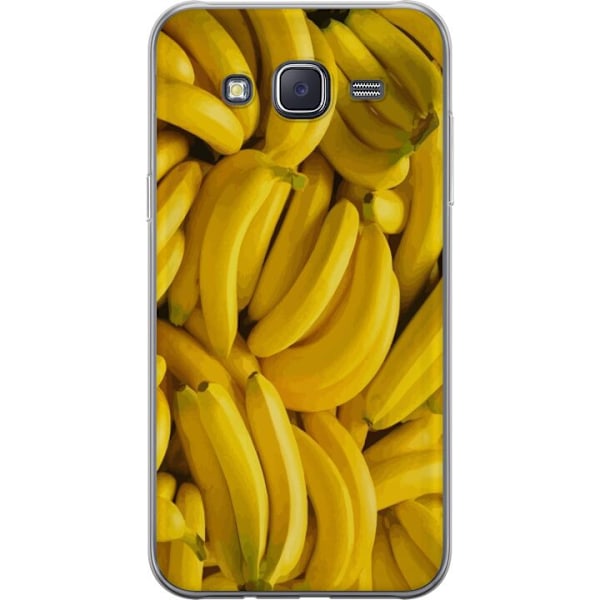 Samsung Galaxy J5 Genomskinligt Skal Banana Pattern – lekful